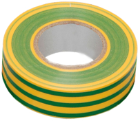 Изолента Unibob ПВХ 19мм x 20м 150 мкн / 59490 (желтый/зеленый) - 
