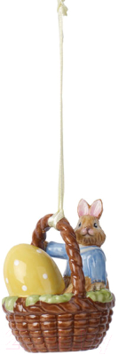 

Подвеска интерьерная Villeroy & Boch, Bunny Tales Макс в корзине / 14-8662-6875