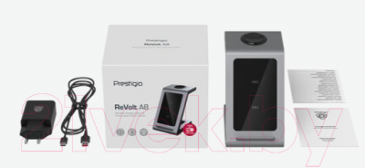 Зарядное устройство беспроводное Prestigio ReVolt A8 3-в-1 / PCS108A-SG
