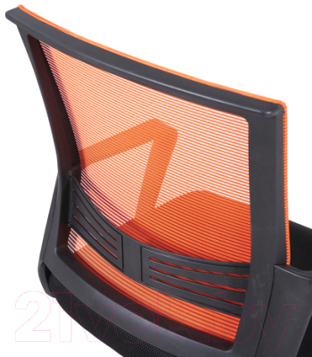 Кресло офисное Brabix Balance MG-320 с подлокотниками / 531832 (черный/оранжевый)