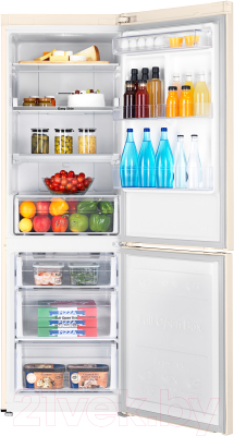 Холодильник с морозильником Samsung RB33A3440EL/WT