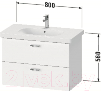 Тумба под умывальник Duravit XB619005252 (дуб европейский)