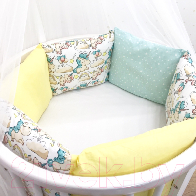 Комплект постельный для малышей DreamTex Солнечные единорожки