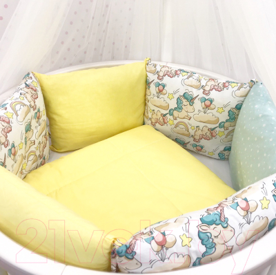 Комплект постельный для малышей DreamTex Солнечные единорожки