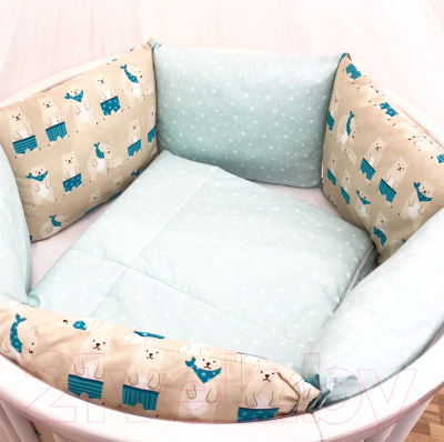 Комплект постельный для малышей DreamTex Северное сияние