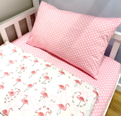 

Комплект постельный детский DreamTex, Розовый фламинго 90x180