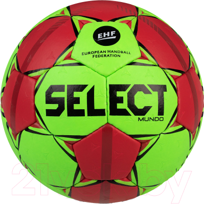 Гандбольный мяч Select Mundo / 846211-443 (размер 0, зеленый/красный)