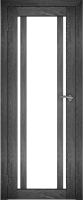Дверь межкомнатная Юни Амати 11 60x200 (дуб шале графит/стекло белое) - 