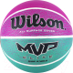 Миниатюра изображения товара Баскетбольный мяч Wilson MVP Elite / WTB1463XB06 (размер 6, бирюзовый/фиолетовый/черный)