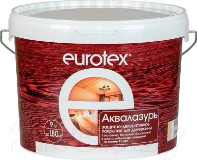 Защитно-декоративный состав Eurotex Аква (9кг, бесцветный)