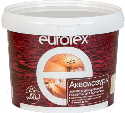 Защитно-декоративный состав Eurotex Аква (2.5кг, калужница)