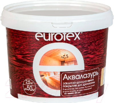 Защитно-декоративный состав Eurotex Аква (2.5кг, олива)