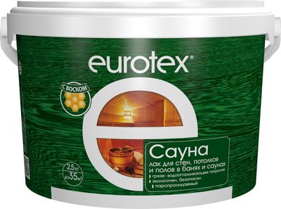 Лак Eurotex Сауна (2.5кг)