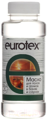 Масло для древесины Eurotex Сауна для защиты полка (250мл)