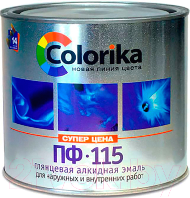 Эмаль Colorika ПФ-115 (900г, белый)