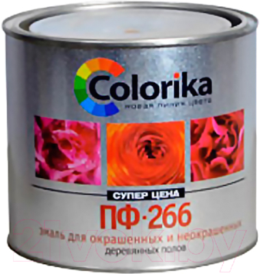 Эмаль Colorika ПФ-266 (900г, желто-коричневый)