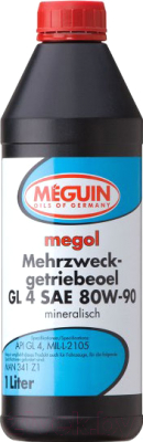 Трансмиссионное масло Meguin Megol Mehrzweck-Getriebeoel 80W90 GL4 / 4866 (1л)