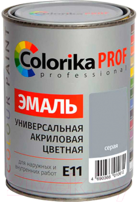 

Эмаль Colorika Prof, Серый, E-11