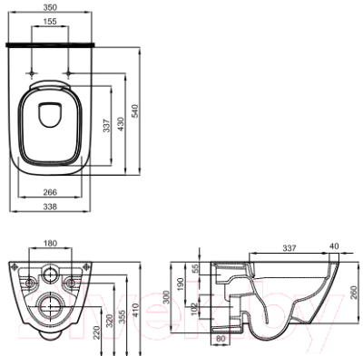 Унитаз подвесной Kolo Modo Rimfree L33120000