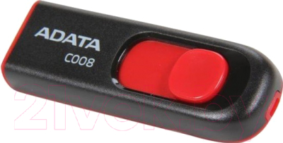 Usb flash накопитель A-data C008 Black+Red 4 Гб (AC008-4G-RKD)