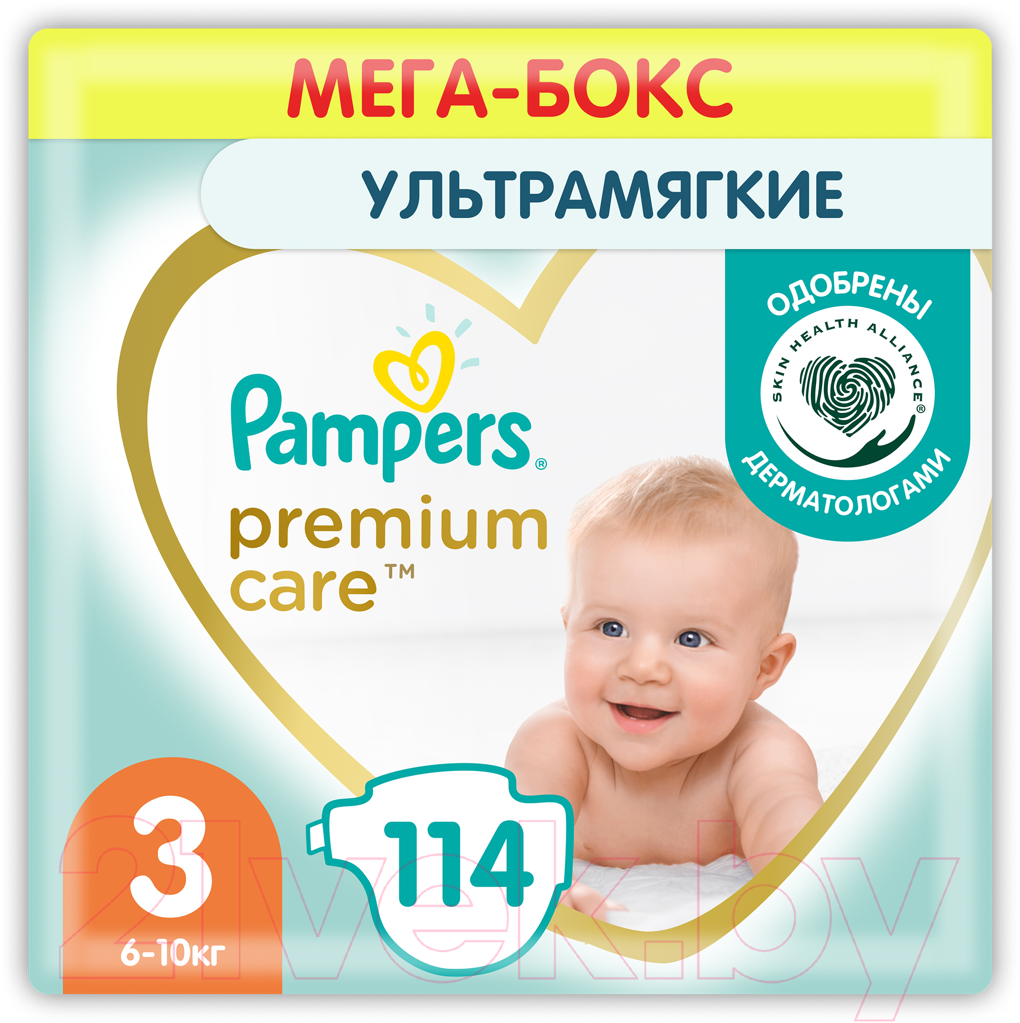 Подгузники детские Pampers Premium Care 3 Midi (114шт)