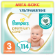 Подгузники детские Pampers Premium Care 3 Midi (114шт) - 