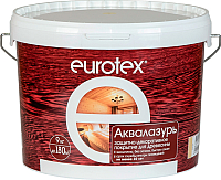 Защитно-декоративный состав Eurotex Аква (9кг, белый) - 