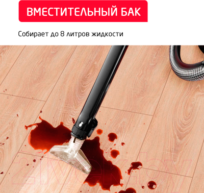 Изображение товара Пылесос Arnica Hydra Rain Plus / ET12110 (вишневый)