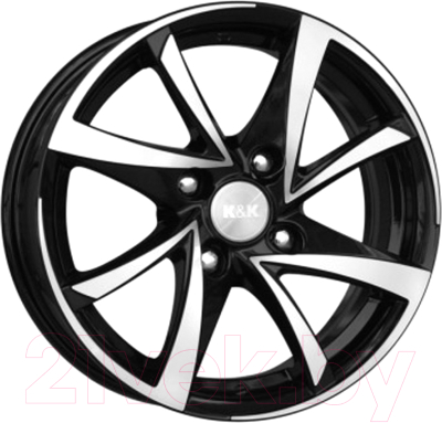 

Литой диск K&K, Игуана 16x6.5" 4x108мм DIA 65.1мм ET 32мм Алмаз черный
