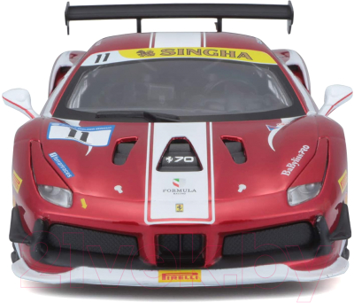 Масштабная модель автомобиля Bburago Феррари 488 Challenge Formula Racing / 18-26308