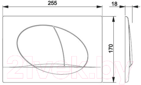 Кнопка для инсталляции Roca Pack Dama Senso 78901140B1