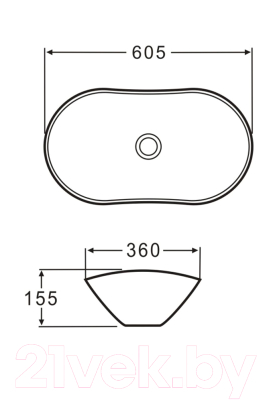 Умывальник BelBagno BB1404