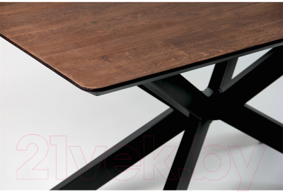 Обеденный стол Alta Square 85x140 (мореный дуб/E черный)