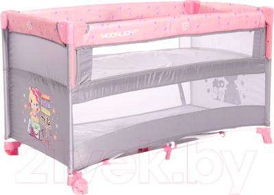 

Кровать-манеж Lorelli, Cot Up and Down Pink Travelling / 10080062046