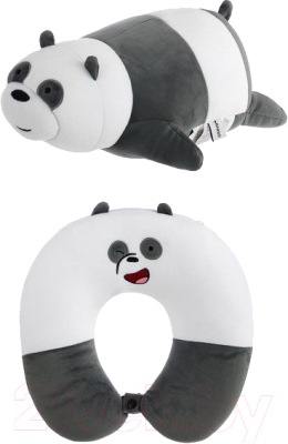Подушка на шею Miniso We Bare Bears U-образная регулируемая 1404 (панда)