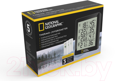Термогигрометр Bresser National Geographic / 9070200 (черный)