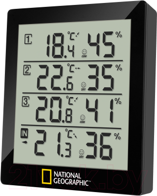Термогигрометр Bresser National Geographic / 9070200 (черный)