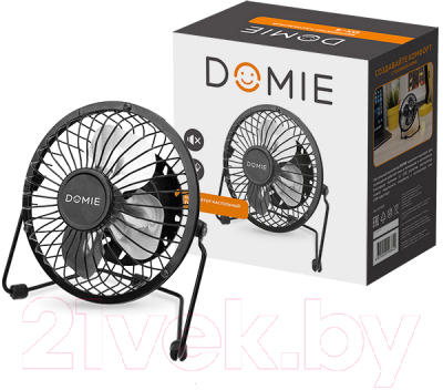 Вентилятор Domie DX-4 60-0225 USB (черный)