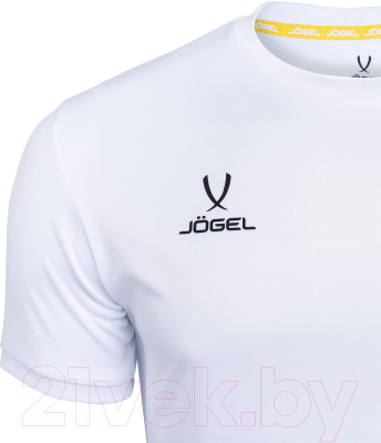 Футболка игровая футбольная Jogel Camp Origin Jersey / JFT-1020-K (XS, белый/черный)