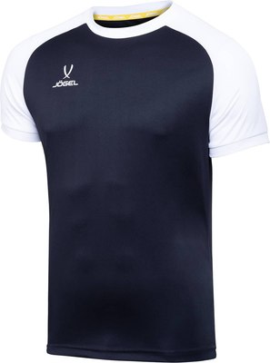 Футболка игровая футбольная Jogel Camp Reglan Jersey / JFT-1021-K (XS, черный/белый) - 