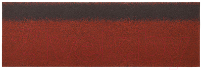 Черепица коньково-карнизная Roofshield Красный 17/20м / HR-07 (6.6м2)