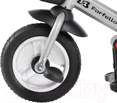Трехколесный велосипед с ручкой Farfello 6299 (серый)