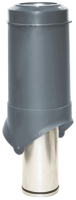 Выход вентиляционный на крышу Krovent Pipe-VT IS 125/изол./500 RAL 7024 (серый) - 