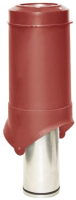 Выход вентиляционный на крышу Krovent Pipe-VT IS 125/изол./500 RAL 3009 (красный) - 