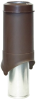 Выход вентиляционный на крышу Krovent Pipe-VT IS 150/изол./500 RAL 8017 (коричневый) - 