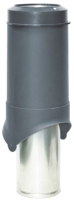 Выход вентиляционный на крышу Krovent Pipe-VT IS 150/изол./500 RAL 7024 (серый) - 