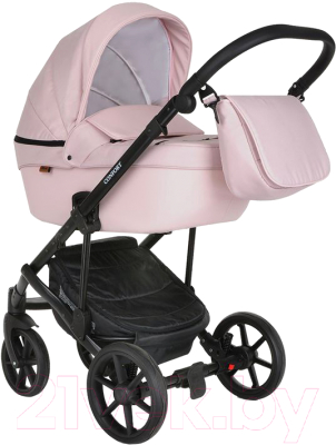 Детская универсальная коляска Pituso Confort Plus 2 в 1 (пудровый/кожа пудровый)