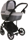 Детская универсальная коляска Pituso Confort Plus 2 в 1 (серый/кожа темно-серый) - 