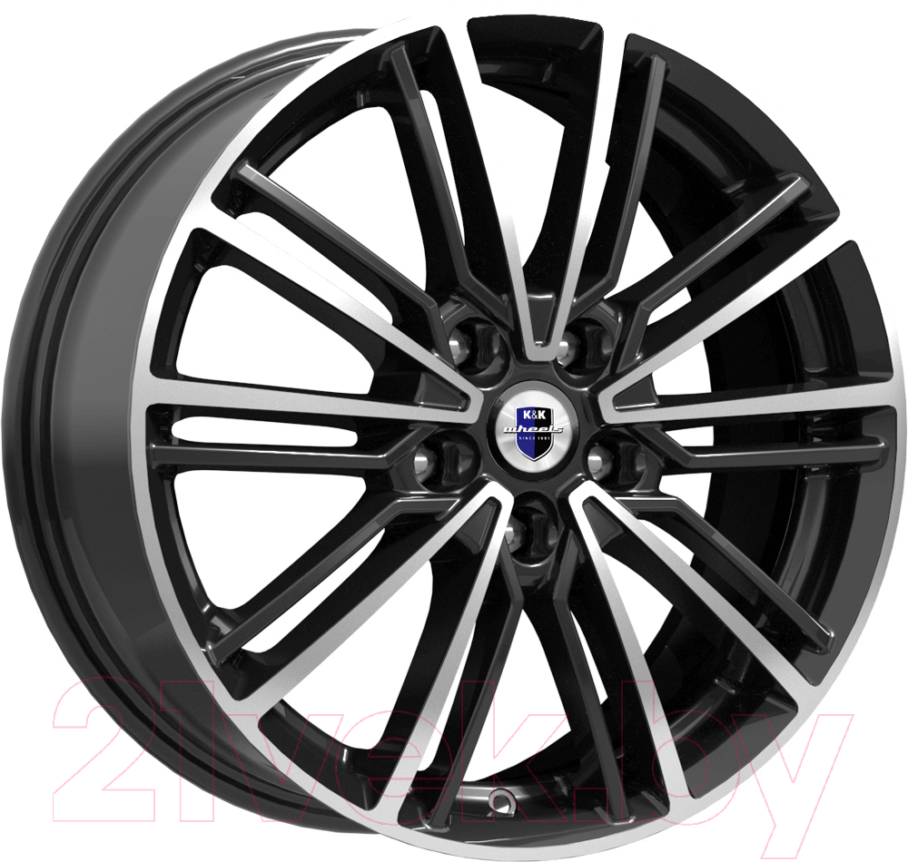 Литой диск K&K Эрфурт 17x7" 5x112мм DIA 57.1мм ET 40мм Алмаз черный