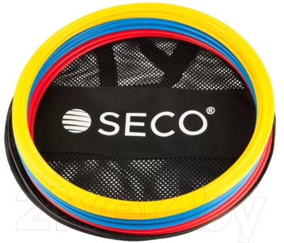 Набор колец тренировочных Seco Uni 180701-00 (12шт, желтый/красный/синий)